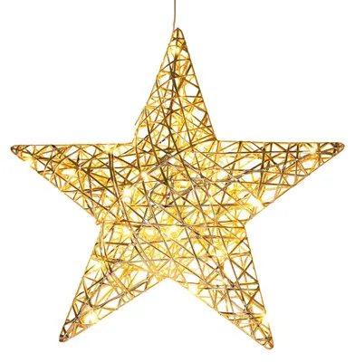 Obrázok produktu pre Vianočná dekorácia, LED hviezda, 30 cm