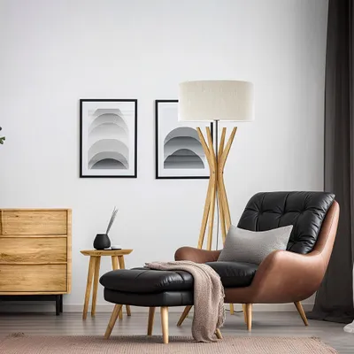Produktbild von Elody Stehleuchte Jute Leinenoptik
