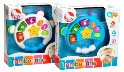 Produktbild von Mein erstes Tamburin mit 6 Songs, 3 Tiergeräuschen, 10 Wiegenliedern für Kinder ab 18 Monaten