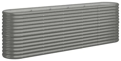 Productafbeelding van vidaXL Verhoogde plantenbak, verzinkt staal, 224x40x68 cm, grijs