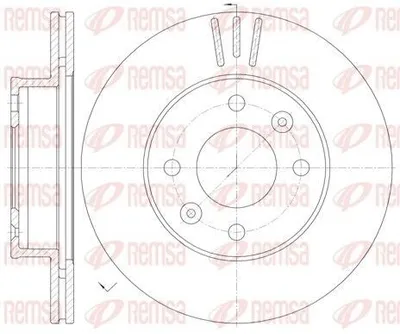 Produktbild von 2x REMSA Bremsscheibe 6990.10 vorne für HYUNDAI i10 (PA) für KIA Picanto (SA)