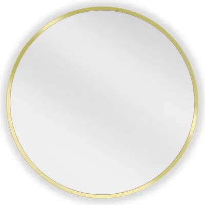 Immagine prodotto di Mexen Loft specchio da bagno rotondo 30 cm, cornice dorata - 9850-030-030-000-50