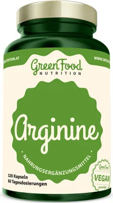 Produktbild von GreenFood Nutrition Arginin 120 Kapseln