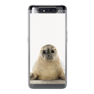 Produktbild von MuchoWow® Handyhülle Schutzhülle Hülle für Samsung Galaxy A80 Robbe - Tiere - Kinder - Jungen - Mädchen - Kinder Silikon Softcase Handy Hülle - Schutzdeckel