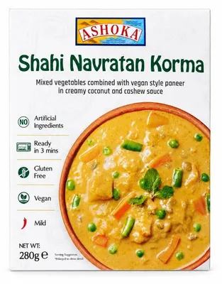 Image de Korma de légumes Ashoka, prêt à consommer. Shahi Navratan Korma, 280g
