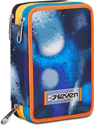 Obrázek produktu pro Seven 300102434-550, Měkké pouzdro na tužky, Polyester, Vícebarevný, Obrázek, Vnitřní, Zip