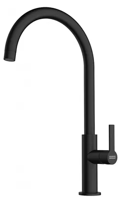 Obrázek produktu pro Franke Maris Slim J, Standardní, Černá, Mosaz, Páková rukojeť, Samostarný, 2,5 cm