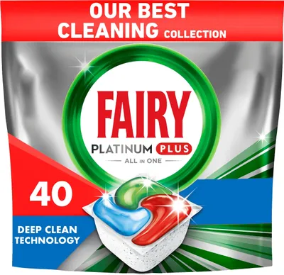 Immagine prodotto di Deckel Geschirrfeuer Fairy Platplus Eepclean 40Pcs