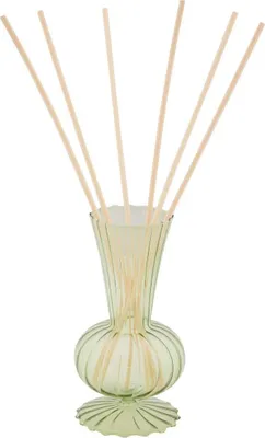 Produktbild von Raumduft Fleur de Rose 100 ml, Glasflakon mit 30 cm Rattanstäbchen, H 32,5 cm