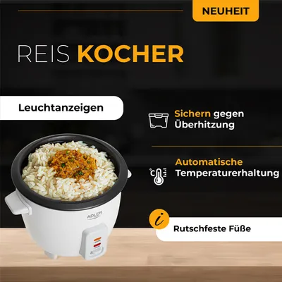 Produktbild von Adler AD 6418 Reiskocher weiß 300W
