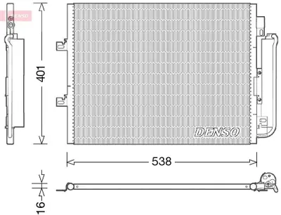 Produktbild von DENSO DCN23026 Kondensator Klimaanlage Klimakondensator für RENAULT TWINGO II (CN0) +Trockner