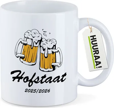 Produktbild von Huuraa Kaffeetasse Hofstaat 2025/26 Schützenfest 330ml Weiß Keramik Kaffeebecher Geschenkidee
