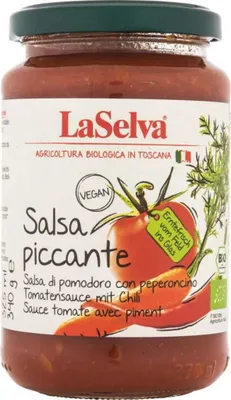 Image de Sauce tomate aux légumes et au piment340 g La Selva