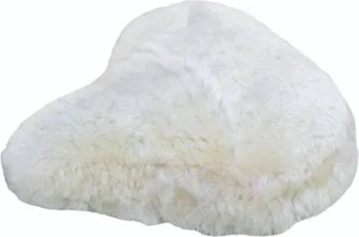 Produktbild von RöKü Sattelüberzug echt Lammfell, für Touren/Sport, creme-weiß