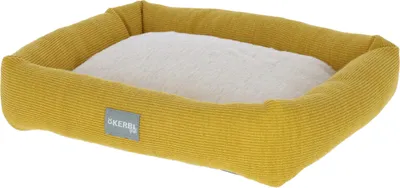 Obrázok produktu pre Kerbl, pelieška pre domáce zvieratá, pelieška pre malé zvieratá, pelieška pre hlodavce, 36 x 32 x 7 cm, biela/žltá, mäkká