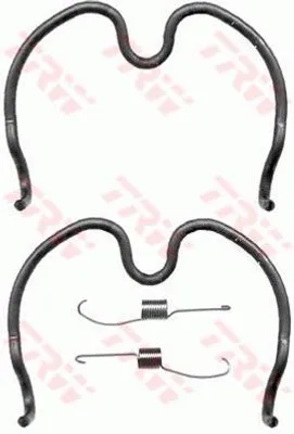 Produktbild von Trw Zubehörsatz, Bremsbacken Hinterachse SFK372