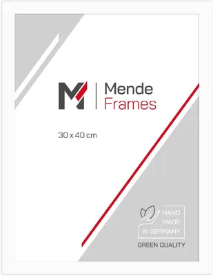 Produktbild von Bilderrahmen Massivholz 21x29,7 cm weiß MendeFrames H430