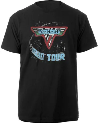 Obrázek produktu pro Van Halen 1980 Tour Black L Tričko