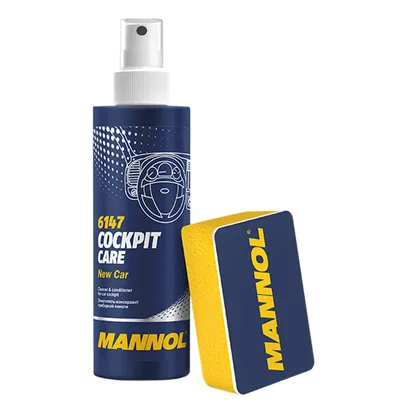 Produktbild von 1 x New Car Mannol 6147 Cockpit Care Innenraumpflege 250 ml incl. Schwamm