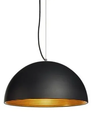 Produktbild von SLV 155930 FORCHINI M Pendelleuchte PD-1 50cm rund schwarz gold E27 max. 40W