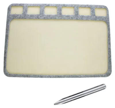 Perlen-Schatzmatte 20,3x27,9 cm, 6 Fächer, weich