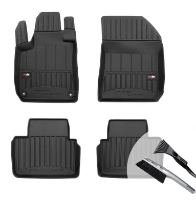 Produktbild von moto-MOLTICO 3D Gummimatten Auto, 4-teiliges Set, Allwetter Gummi Fußmatten - passend für Peugeot 308 II 2013-2021