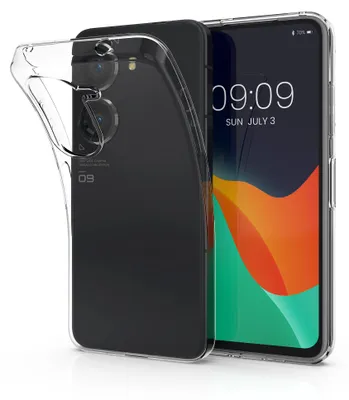 Produktbild von kwmobile Hülle kompatibel mit ASUS Zenfone 10 / Zenfone 9 - Silikon Handyhülle transparent - Handy Case in Transparent