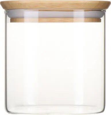 Produktbild von Aufbewahrungsdose Quadrat 0,8 l – Bambus – Pebbly