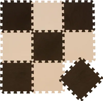 Produktbild von 9 Teile Baby Kinder Puzzlematte ab Null - 30x30 Puzzle Spielmatte Krabbelmatte