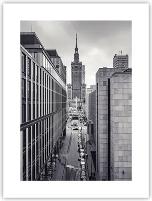 Produktbild von Poster - Poster ohne Rahmen - Warschau Palast Kultur - 30x40 cm - Wand Bild - Wanddeko - Wandbilder - Kunstposter - Wandposter - Bilder - Kunstdruck - Wanddekoration - Wandbild - P2XPA30x40-4382