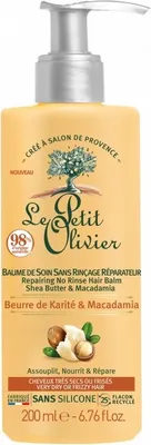 Produktbild von Le Petit Olivier Leave-in Creme 200ml Sheabutter und Macadamiaöl Leave-in Creme für trockenes und geschädigtes Haar