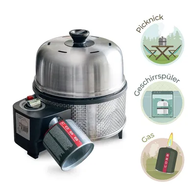 Produktbild von Cobb Premier, Grill, Gas, 1 Zone(n), 4 Person(en), Kessel, Gitter + Rost