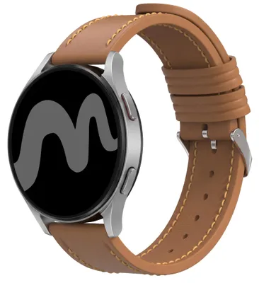 Productafbeelding van imoshion Modern leren bandje - Universeel 20 mm aansluiting - Bruin, AI-gegenereerde afbeelding