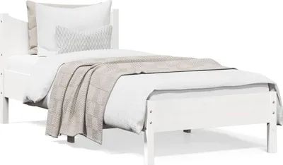 Obrázek produktu pro vidaXL Postel z masivu bez matrace bílá 75x190 cm borovice