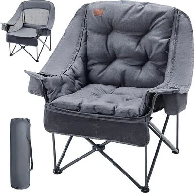 Immagine prodotto di Sedia da campeggio 2-in-1, pieghevole con rivestimento removibile, con una capacità di carico fino a 180 kg