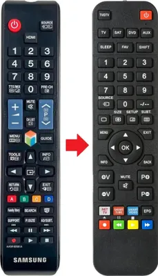 Produktbild von Fernbedienung passend für SAMSUNG UE40ES6300 | UE40ES6305 | UE40ES6547