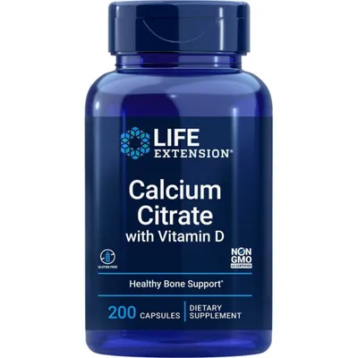 Imagen del producto de Life Extension Suplementos dietéticos Calcium Citrate With Vitamin D, 01963