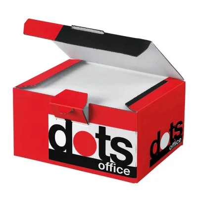Produktbild von dots Briefumschläge DIN lang mit Fenster weiß haftklebend 250 St.