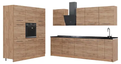Immagine prodotto di Cucina componibile Vicco Fame-Line Rovere dorato/Rovere dorato 460 cm, PL Antracite, Model 63793