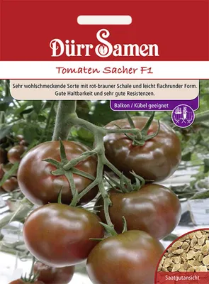 Produktbild von Dürr-Samen - Schokoladen- Tomaten Sacher F1 - Saatgut - 4248