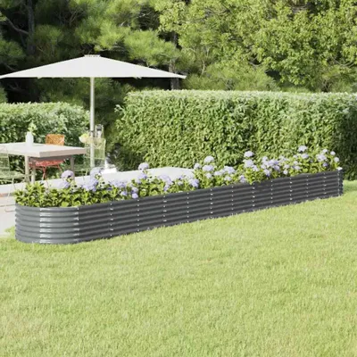 Produktbild von vidaXL Hochbeet Verzinkter Stahl 512x80x36 cm Anthrazit