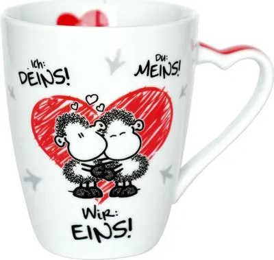 Produktbild von Sheepworld 45183 Tasse "Wir eins", Porzellan, 30 cl