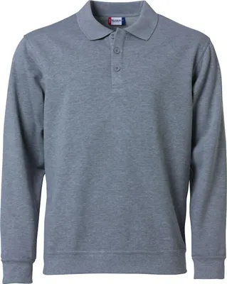 Produktbild von Polo-Pullover aus Polyester-Baumwoll-Mischung mit Anti-Pilling-Behandlung und 3 Ton-in-Ton Knöpfen