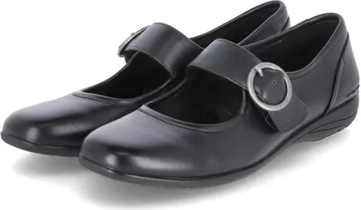 Produktbild von Josef Seibel Damen Spangen- Riemchen-Ballerinas FENJA 18 Schwarz Glattleder Größe: 36