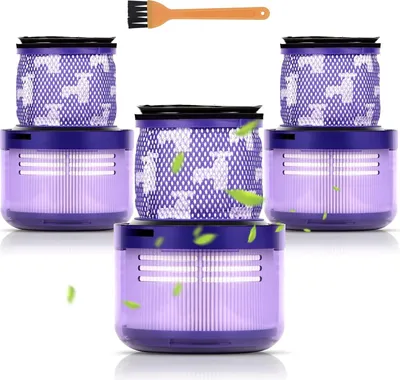 Produktbild von (3 Stück) Ersatzfilter für Dyson Cordless Vacuum V11 V15 SV14 SV22 V11 Animal V11 Torque Drive Vakuum, Ersetzen Sie Teile-Nr. 970013-02, 3 Filter Kit, waschbar und wiederverwendbar