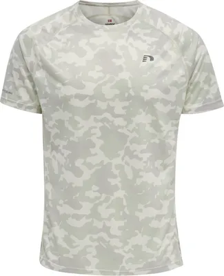 Produktbild von Newline MEN RUNNING T-SHIRT S/S OYSTER MUSHROOM AOP OYSTER MUSHROOM AOP S