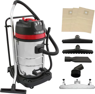 Produktbild von Industriestaubsauger 80L Nass- und Trockensauger 3000W Edelstahl Gewerbe-Hoover