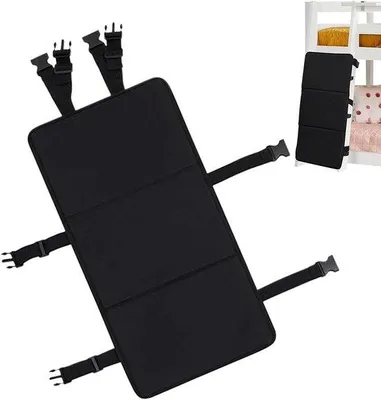 Produktbild von Leiterschutz Stapelbett - Sicherheitsabdeckungen - Sicheres Klettern - Verbesserte Stabilität - 80x35cm - Schwarz