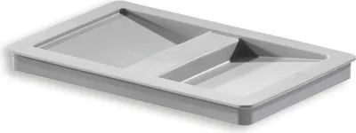 Immagine prodotto di Coperchio HAILO 1068589 grigio chiaro per inserti da 8 / 7 / 10 litri con manico in plastica / coperchio biologico