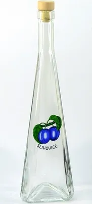 Zdjęcie produktu dla Butelka szklana 500ml JEHLAN z korkiem ŠVESTKA